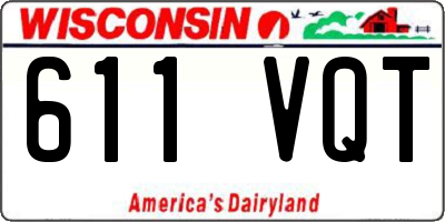 WI license plate 611VQT