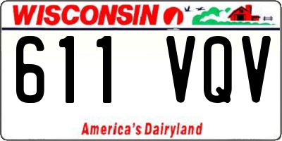 WI license plate 611VQV