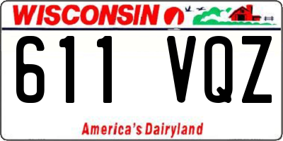 WI license plate 611VQZ