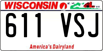 WI license plate 611VSJ