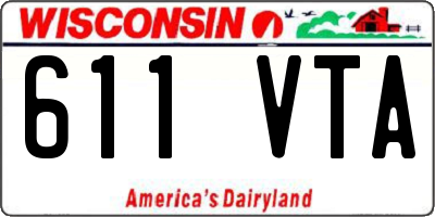 WI license plate 611VTA