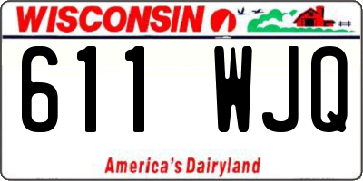 WI license plate 611WJQ
