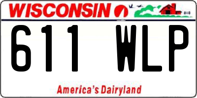 WI license plate 611WLP