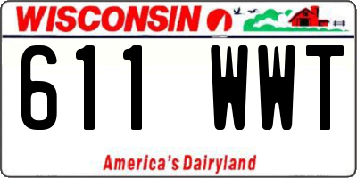 WI license plate 611WWT