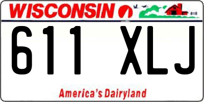WI license plate 611XLJ