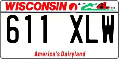 WI license plate 611XLW