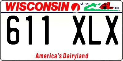 WI license plate 611XLX