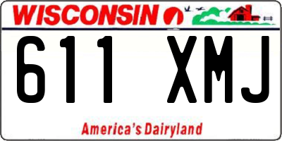 WI license plate 611XMJ