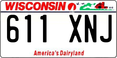 WI license plate 611XNJ