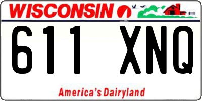 WI license plate 611XNQ