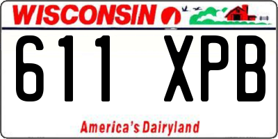 WI license plate 611XPB