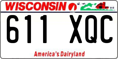 WI license plate 611XQC