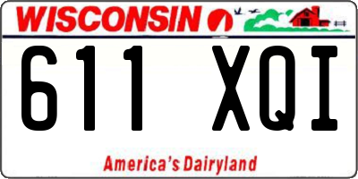WI license plate 611XQI