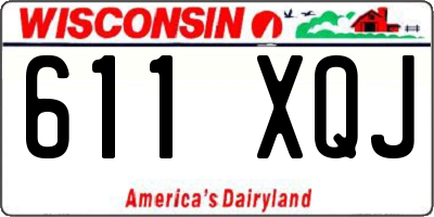 WI license plate 611XQJ