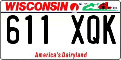WI license plate 611XQK