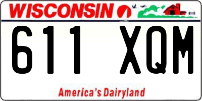 WI license plate 611XQM