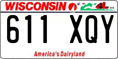 WI license plate 611XQY