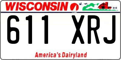 WI license plate 611XRJ
