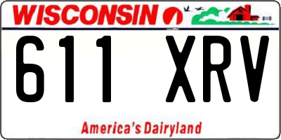 WI license plate 611XRV