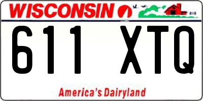 WI license plate 611XTQ