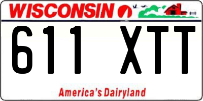 WI license plate 611XTT