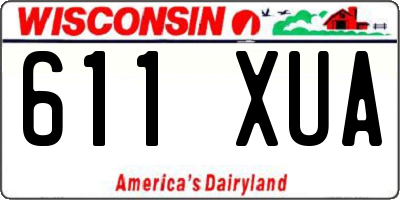 WI license plate 611XUA