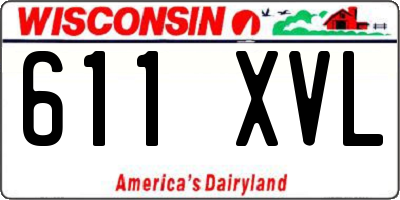 WI license plate 611XVL