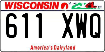 WI license plate 611XWQ