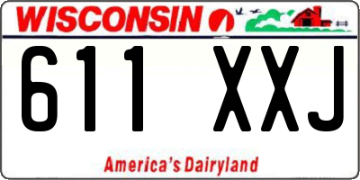 WI license plate 611XXJ