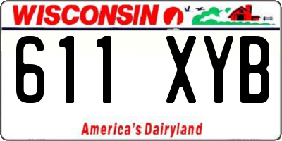 WI license plate 611XYB