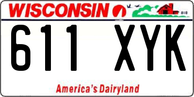 WI license plate 611XYK