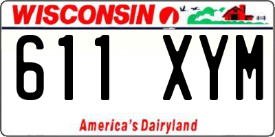 WI license plate 611XYM