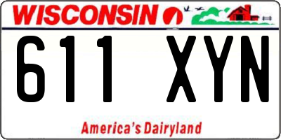 WI license plate 611XYN