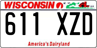 WI license plate 611XZD
