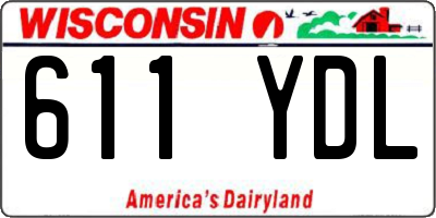 WI license plate 611YDL