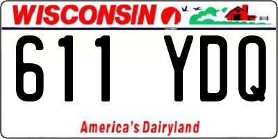 WI license plate 611YDQ