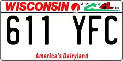 WI license plate 611YFC
