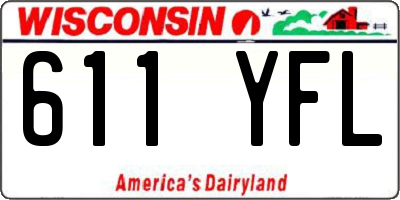 WI license plate 611YFL