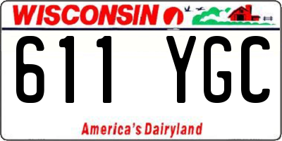 WI license plate 611YGC