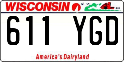 WI license plate 611YGD