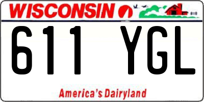 WI license plate 611YGL