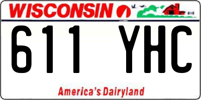 WI license plate 611YHC
