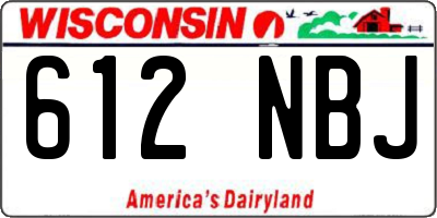 WI license plate 612NBJ