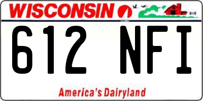 WI license plate 612NFI