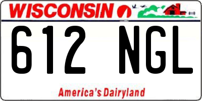 WI license plate 612NGL