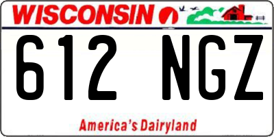 WI license plate 612NGZ