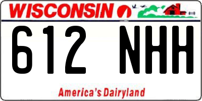 WI license plate 612NHH