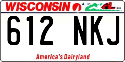 WI license plate 612NKJ