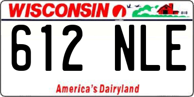WI license plate 612NLE