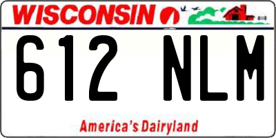 WI license plate 612NLM